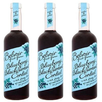 (3 Pack) - Belvoir - Blueberry/Blackcurrant Cordial | 500ml | 3 Pack Bundle