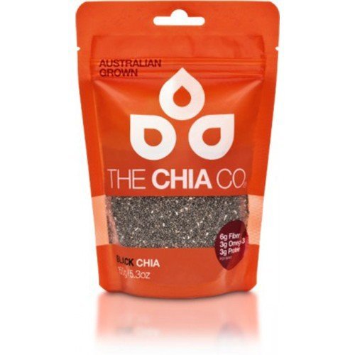 (10 PACK) - The Chia Co. - Chia Seed Black 150g Pouch | 150g | 10 PACK BUNDLE