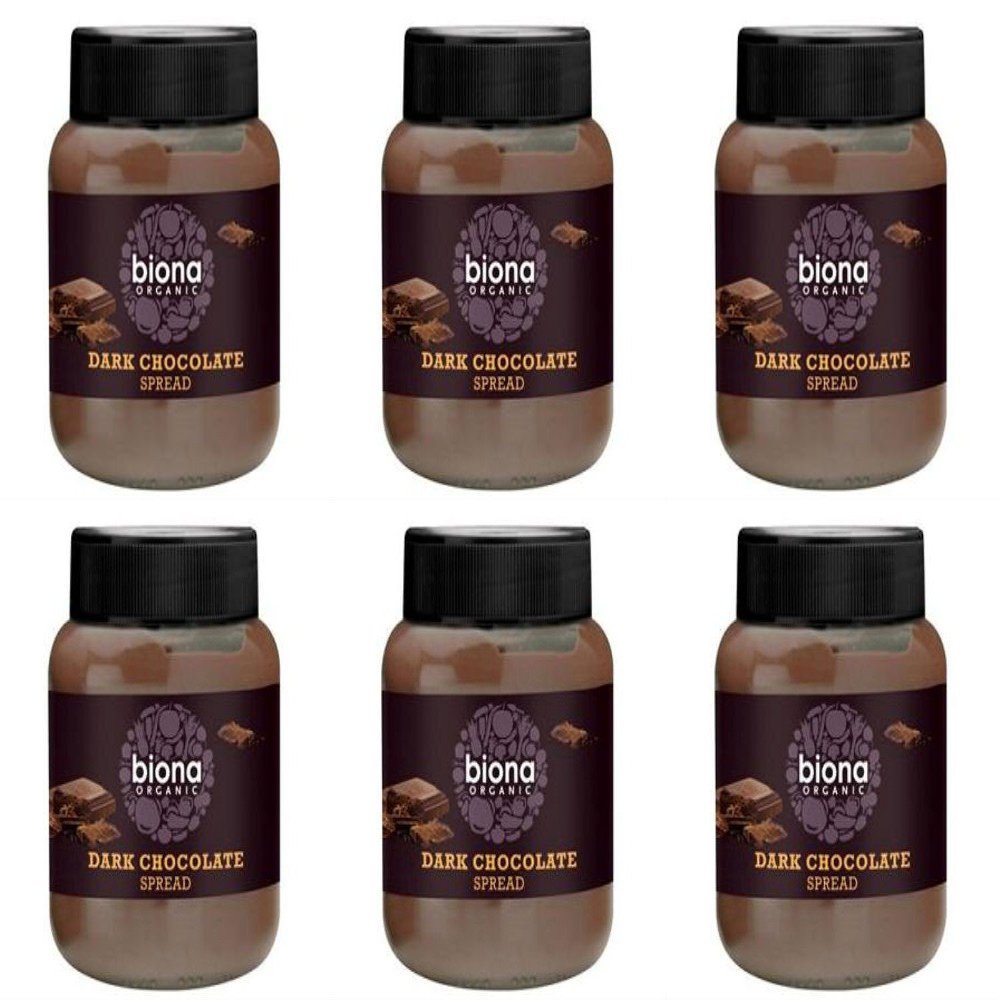 (6 Pack) - Biona - Organic Dark Chocolate Spread | 350g | 6 Pack Bundle