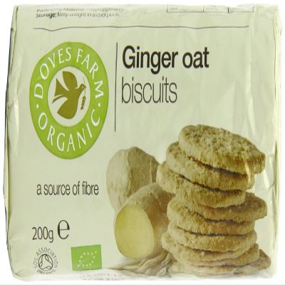 (3 PACK) - Doves Farm - Organic Ginger Oat Biscuit | 200g | 3 PACK BUNDLE