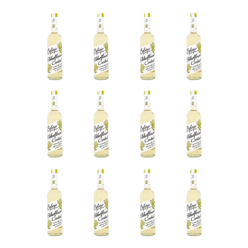 (12 PACK) - Belvoir - Elderflower Cordial | 500ml | 12 PACK BUNDLE