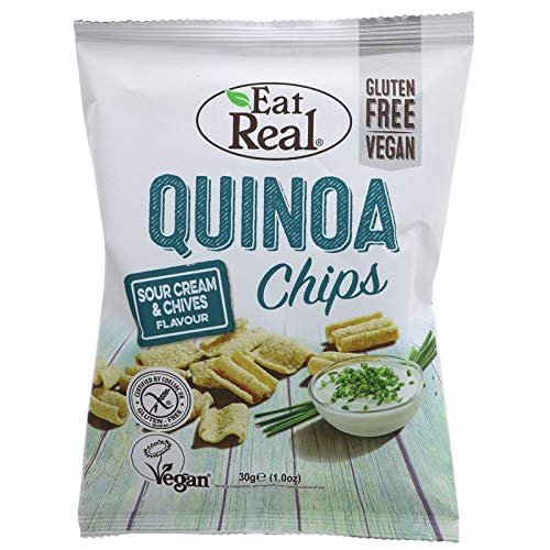 (10 PACK) - Eat Real - Quinoa Sour Cream Chive Chips | 30g | 10 PACK BUNDLE
