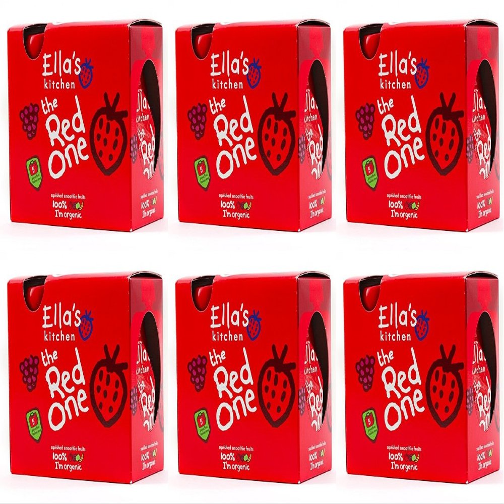 (6 PACK) - Ellas Kitchen - Smoothie Fruit - Red One multpck | 5 x 90g | 6 PACK BUNDLE