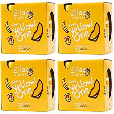 (4 PACK) - Ellas Kitchen - Smoothie Fruit - Yellow One mltpc | 5 x 90g | 4 PACK BUNDLE