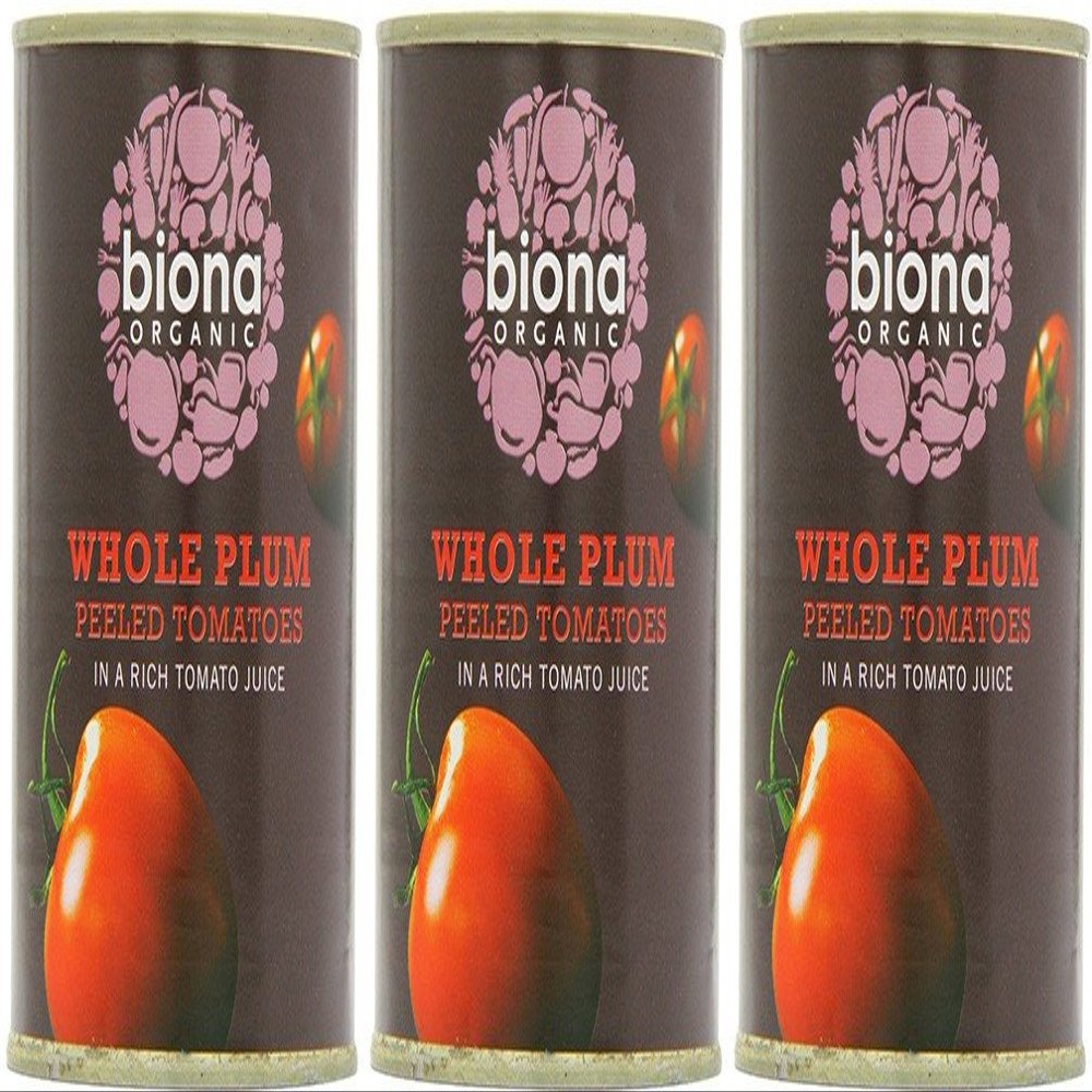 (3 PACK) - Biona - Organic Peeled Tomatoes | 400g | 3 PACK BUNDLE