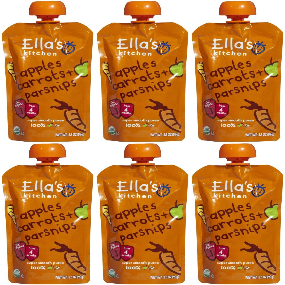 (6 PACK) - Ellas Kitchen - S1 Carrots Apples & Parsnips | 120g | 6 PACK BUNDLE