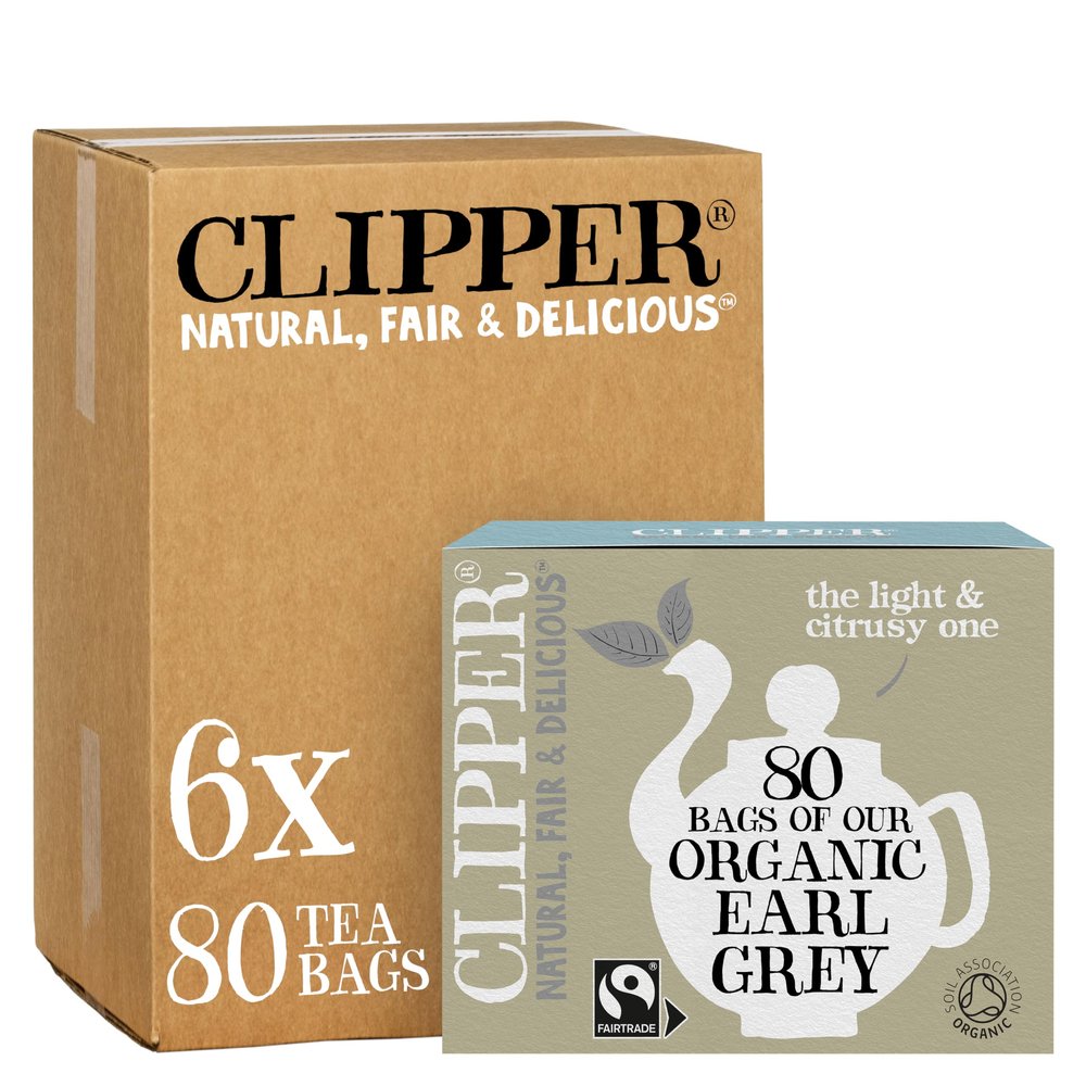 (6 PACK) - Clipper - Ft Org Earl Grey | 80 Bag | 6 PACK BUNDLE
