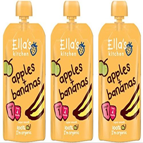 (3 PACK) - Ellas Kitchen - S1 Apples & Bananas | 120g | 3 PACK BUNDLE