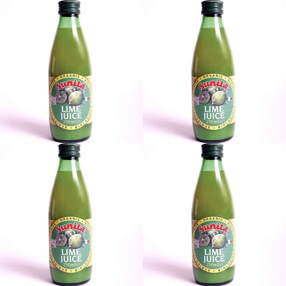 (4 PACK) - Sunita - Org Lime Juice | 250ml | 4 PACK BUNDLE