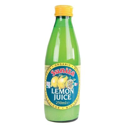 (12 PACK) - Sunita - Org Lemon Juice | 250ml | 12 PACK BUNDLE