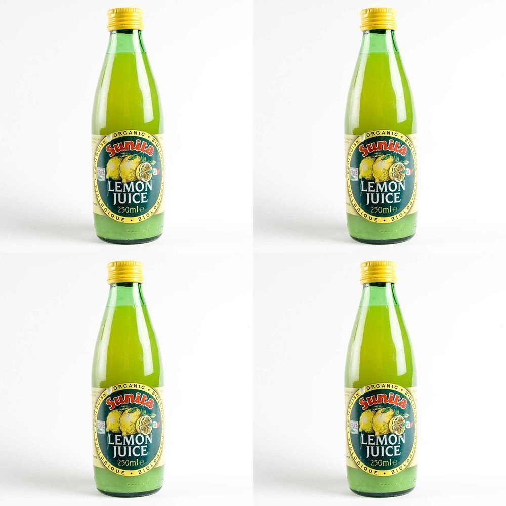 (4 PACK) - Sunita - Org Lemon Juice | 250ml | 4 PACK BUNDLE