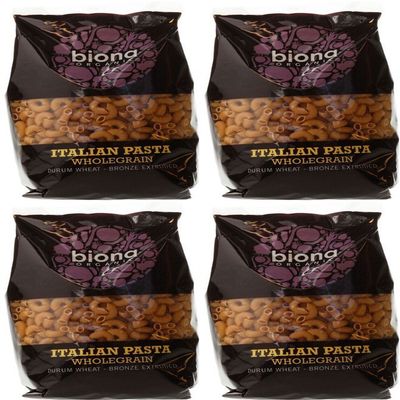 (4 PACK) - Biona - Org Wholewheat Macaroni | 500g | 4 PACK BUNDLE