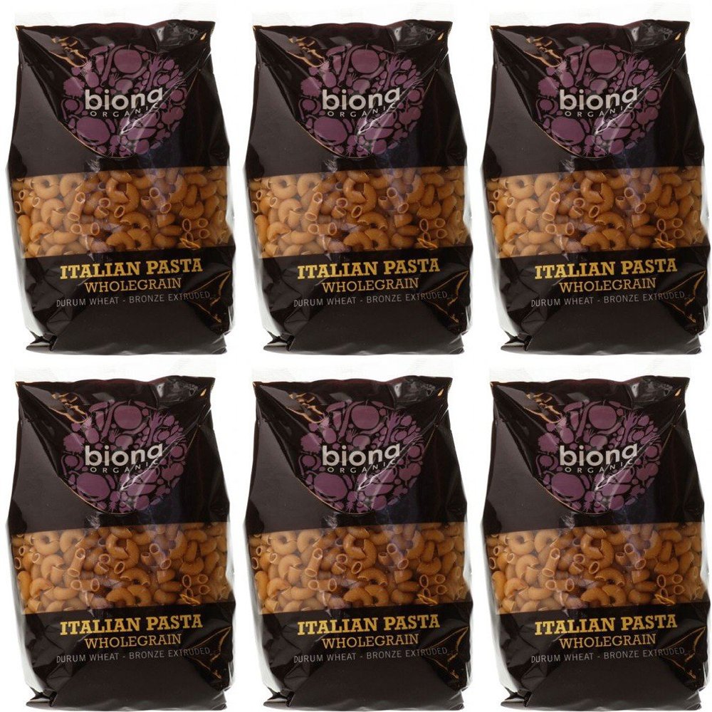 (6 PACK) - Biona - Org Wholewheat Macaroni | 500g | 6 PACK BUNDLE