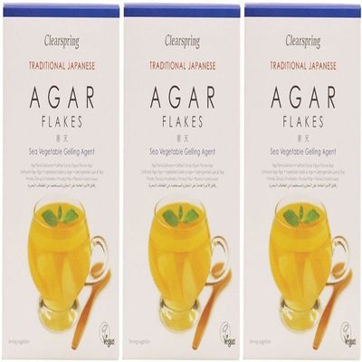 (3 PACK - Clearspring - Agar Flakes | 28g | 3 PACK BUNDLE