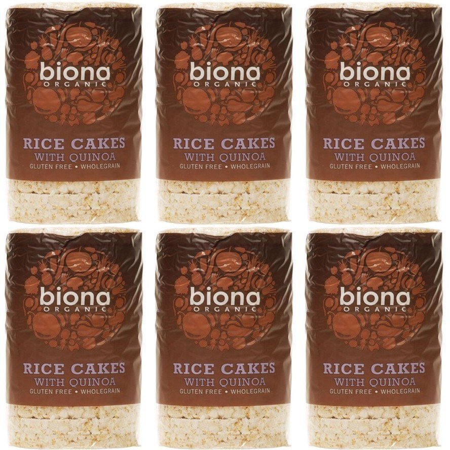 (6 PACK) - Biona - Org Rice Cakes with Quinoa | 100g | 6 PACK BUNDLE
