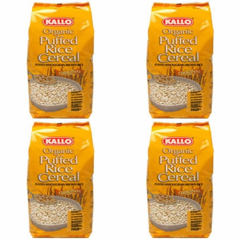 (4 PACK) - Kallo - Org Puffed Rice Cereal | 225g | 4 PACK BUNDLE