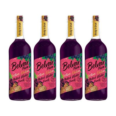 (4 PACK) - Belvoir - Mulled Winter Punch | 750ml | 4 PACK BUNDLE