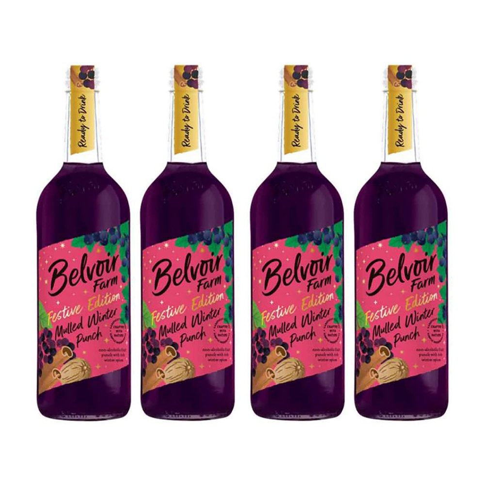 (4 PACK) - Belvoir - Mulled Winter Punch | 750ml | 4 PACK BUNDLE