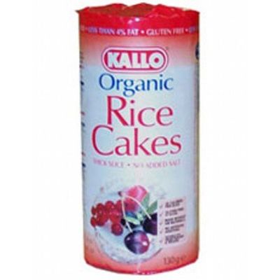 (10 PACK) - Kallo - Rice Cakes No Added Salt | 130g | 10 PACK BUNDLE