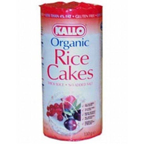 (12 PACK) - Kallo - Rice Cakes No Added Salt | 130g | 12 PACK BUNDLE