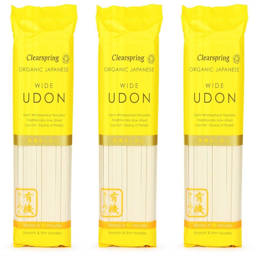 (3 PACK) - Clearspring - Org Japanese Wide Udon Noodles | 200g | 3 PACK BUNDLE