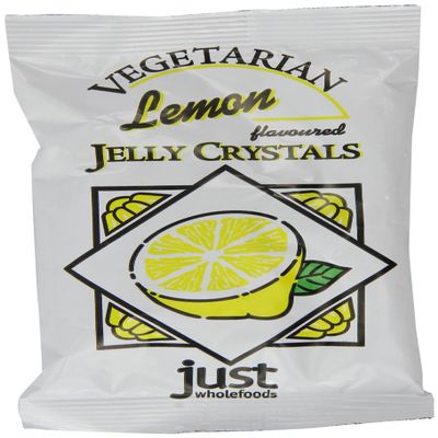 (4 PACK) - Just Wholefoods - Lemon Jelly Crystals | 85g | 4 PACK BUNDLE