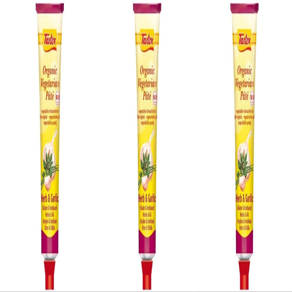 (3 PACK) - Tartex - Yeast Pate Herbs & Garlic | 200g | 3 PACK BUNDLE
