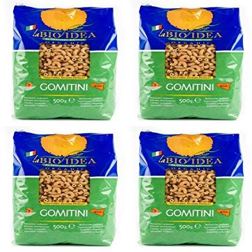 (4 PACK) - La Bio Idea - Org Whole Wheat Macaroni | 500g | 4 PACK BUNDLE