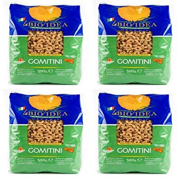 (4 PACK) - La Bio Idea - Org Whole Wheat Macaroni | 500g | 4 PACK BUNDLE