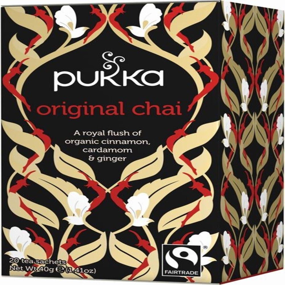 (3 PACK) - Pukka Herbs - Original Chai Tea | 20 sachet | 3 PACK BUNDLE