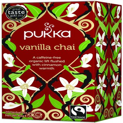 (3 PACK) - Pukka Herbs - Vanilla Spice Chai Tea | 20 sachet | 3 PACK BUNDLE