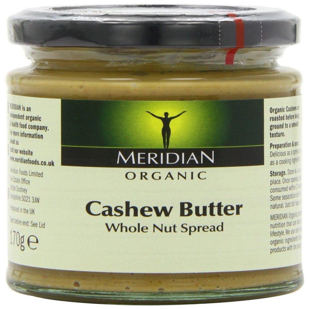 Meridian Cashew Butter Smooth Organic 12 X 170G