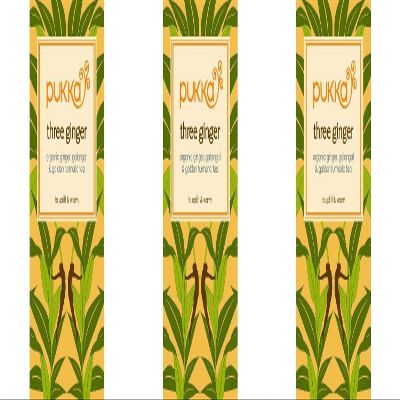 (3 PACK) - Pukka Herbs - Triple Ginger Tea | 20 sachet | 3 PACK BUNDLE