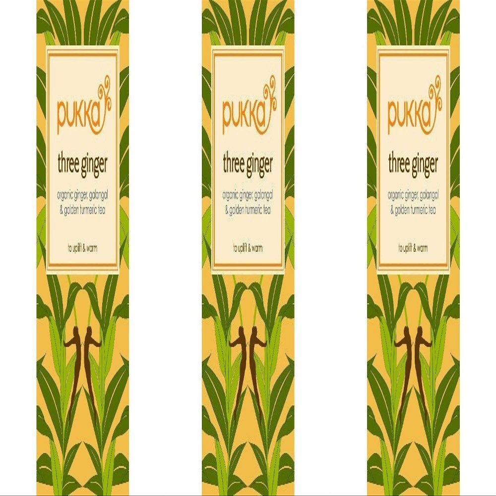 (3 PACK) - Pukka Herbs - Triple Ginger Tea | 20 sachet | 3 PACK BUNDLE