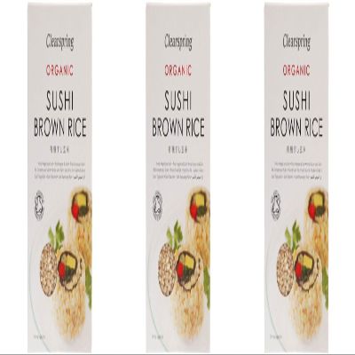 (3 PACK) - Clearspring - Sushi Brown Rice | 500g | 3 PACK BUNDLE