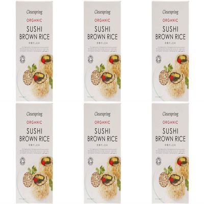 (6 PACK) - Clearspring - Sushi Brown Rice | 500g | 6 PACK BUNDLE