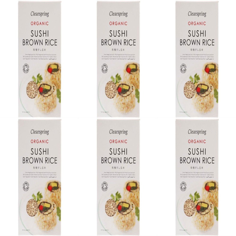 (6 PACK) - Clearspring - Sushi Brown Rice | 500g | 6 PACK BUNDLE