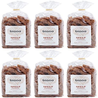 (6 Pack) - Biona - Org Wholemeal Spelt Penne | 500g | 6 Pack Bundle