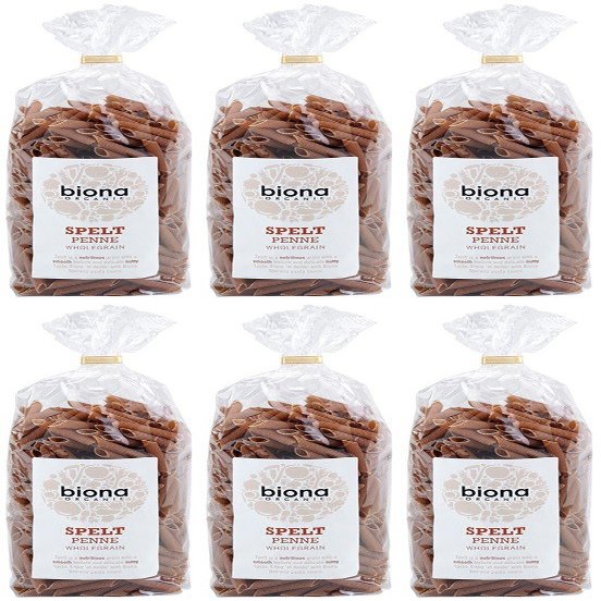 (6 Pack) - Biona - Org Wholemeal Spelt Penne | 500g | 6 Pack Bundle