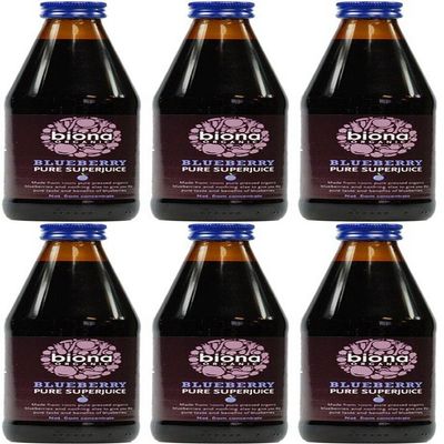 (6 Pack) - Biona - Organic Pure Blueberry Juice | 330ml | 6 Pack Bundle