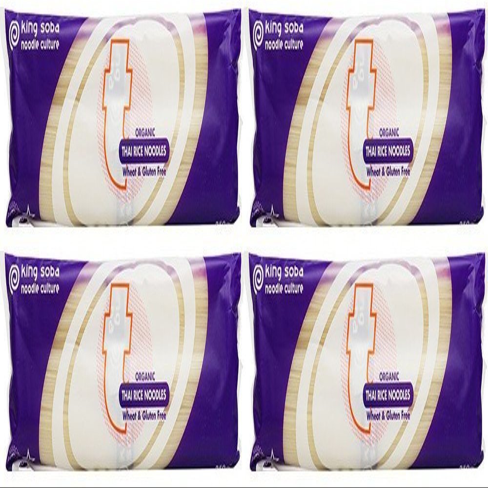 (4 PACK) - King Soba - Org Thai Rice Noodles | 250g | 4 PACK BUNDLE