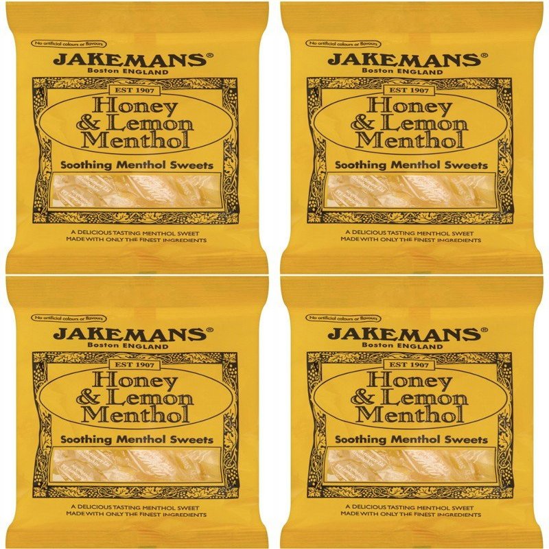 (4 PACK) - Jakemans - Honey & Lemon Bag | 100g | 4 PACK BUNDLE
