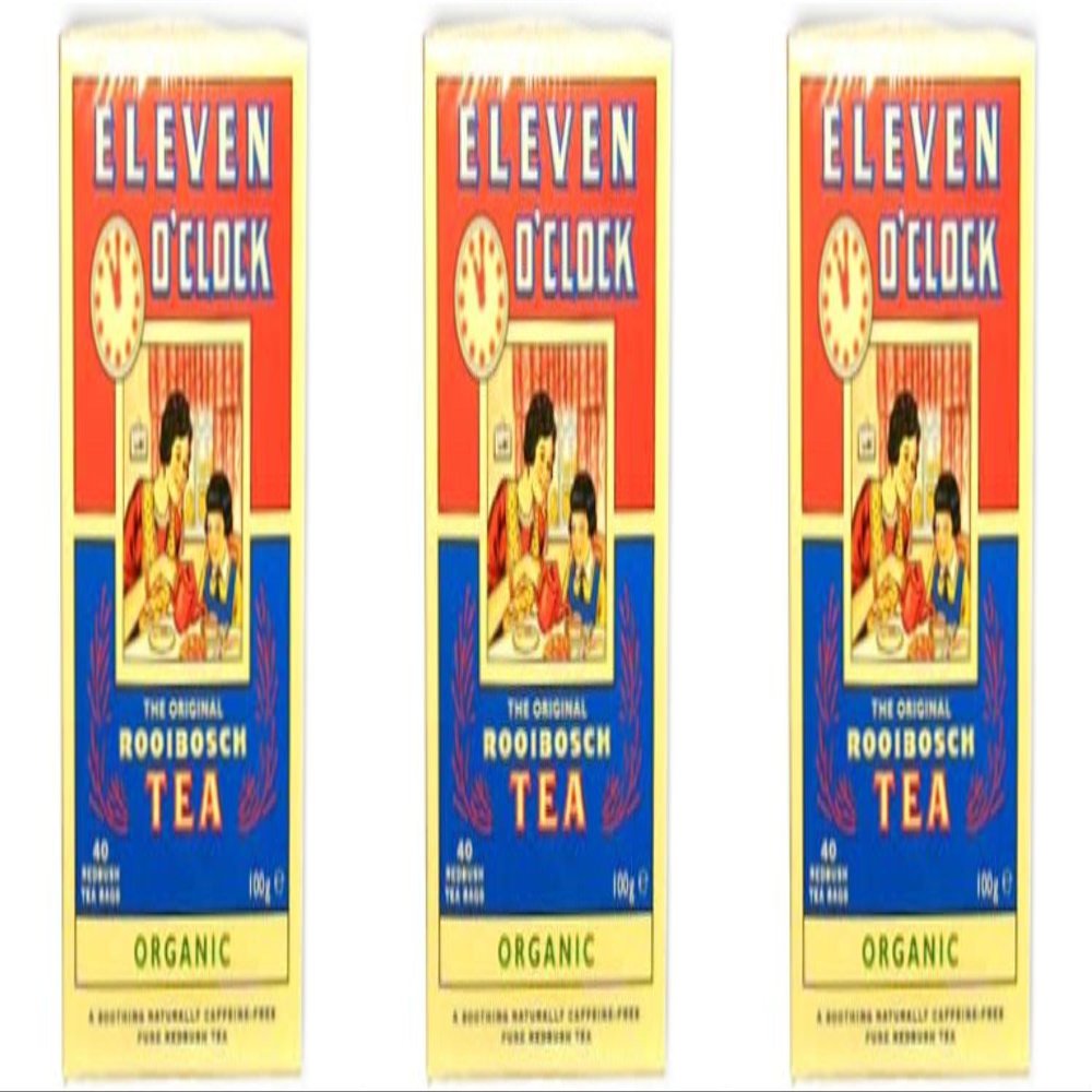 (3 PACK) - Eleven O'clock - Org Rooibosch Tea | 40 Bag | 3 PACK BUNDLE
