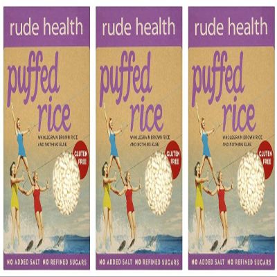 (3 PACK) - Rude Health - Puffed Brown Rice | 225g | 3 PACK BUNDLE