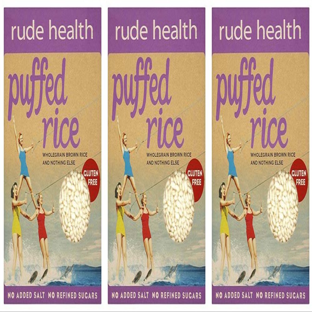 (3 PACK) - Rude Health - Puffed Brown Rice | 225g | 3 PACK BUNDLE