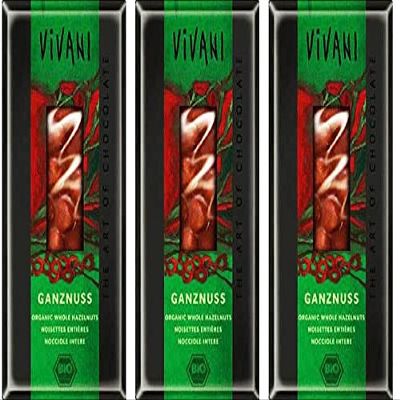 (3 PACK) - Vivani - Milk whole Hazelnuts Chocolate | 100g | 3 PACK BUNDLE