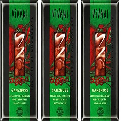 (3 PACK) - Vivani - Milk whole Hazelnuts Chocolate | 100g | 3 PACK BUNDLE