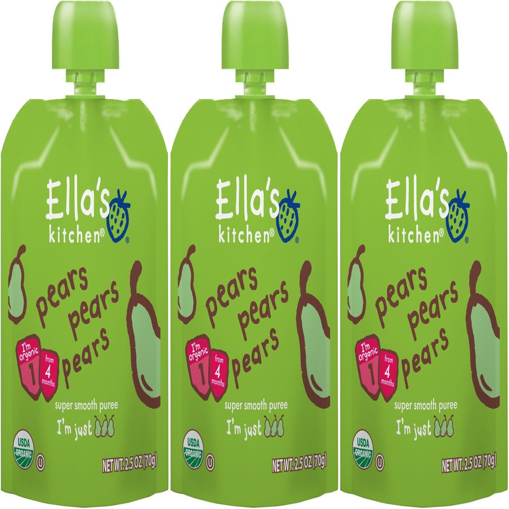 (3 PACK) - Ellas Kitchen - First Taste - Pears | 70g | 3 PACK BUNDLE