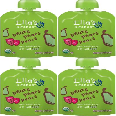 (4 PACK) - Ellas Kitchen - First Taste - Pears | 70g | 4 PACK BUNDLE
