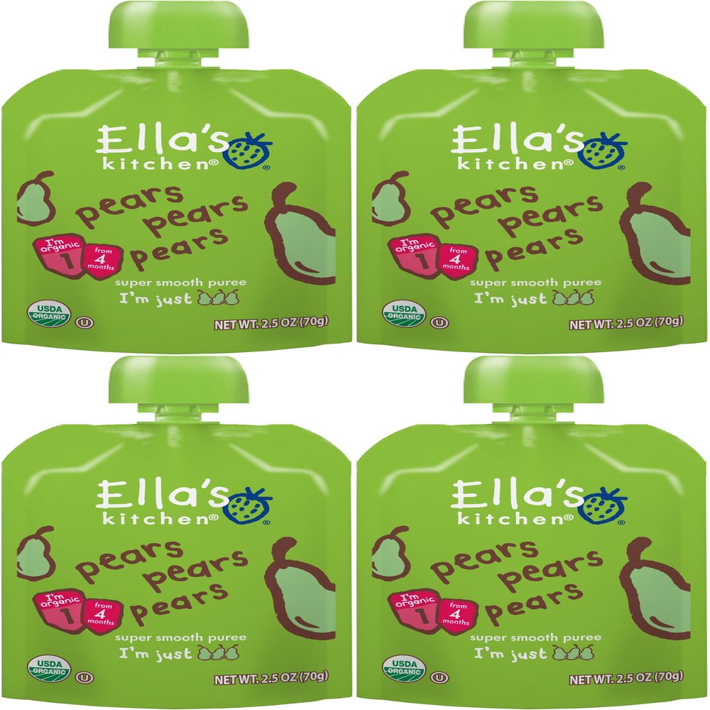 (4 PACK) - Ellas Kitchen - First Taste - Pears | 70g | 4 PACK BUNDLE